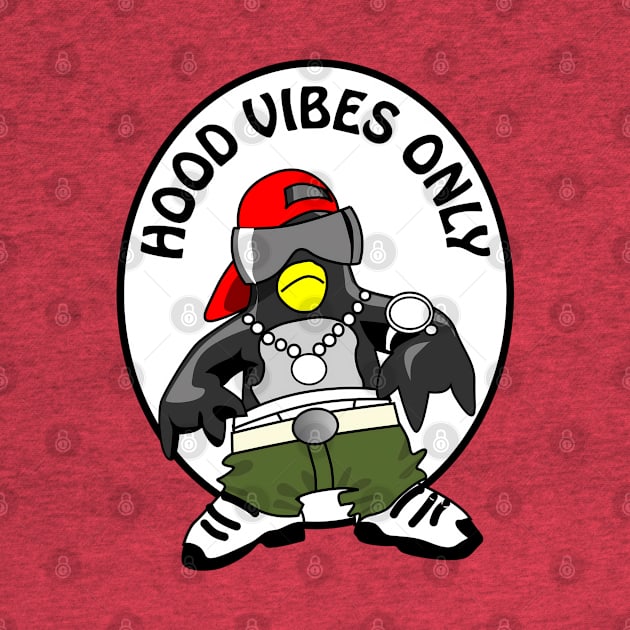 Hood vibes only - funny good vibes pun by punderful_day